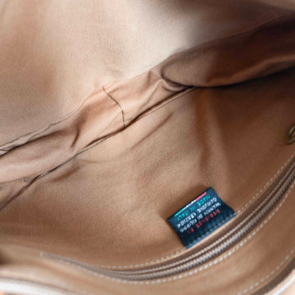 IL BISONTE Brown Leather Flap Shoulder Bag Size ONE SIZE