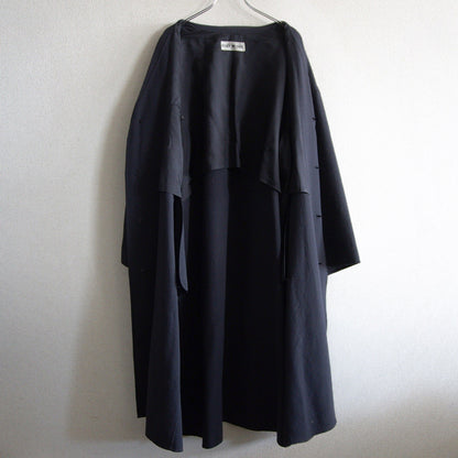 ISSEY MIYAKE Collarless Oversized Coat Black Size M