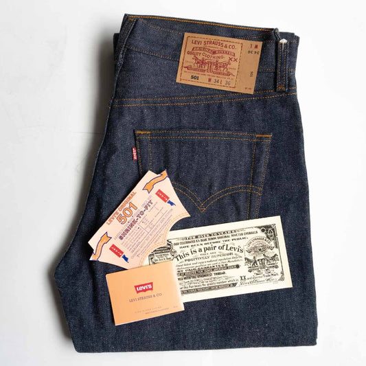 DEAD STOCK 90s LEVI'S 501 USA Made Denim Jeans Size 34×36