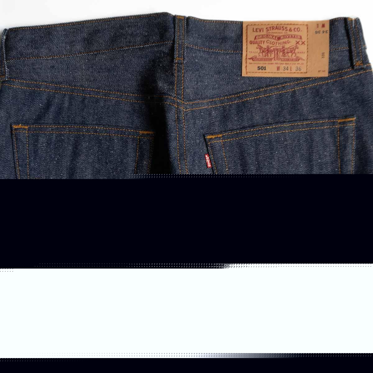 DEAD STOCK 90s LEVI'S 501 USA Made Denim Jeans Size 34×36