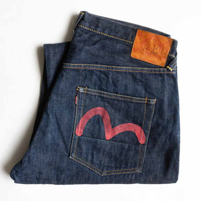 EVISU Dark Wash LOT.2001 Seagull Jeans Size 38×35