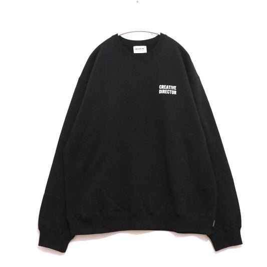 ANCHOR INC. 25SS Crewneck Back Sweatshirt Black Size XL