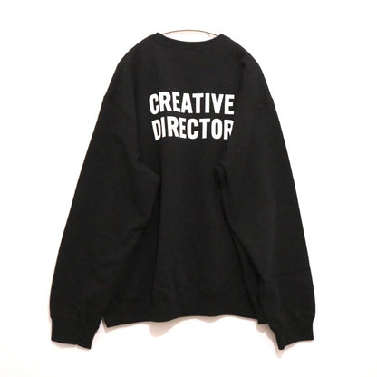ANCHOR INC. 25SS Crewneck Back Sweatshirt Black Size XL