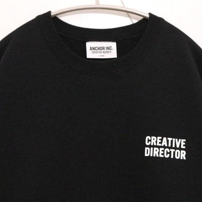 ANCHOR INC. 25SS Crewneck Back Sweatshirt Black Size XL