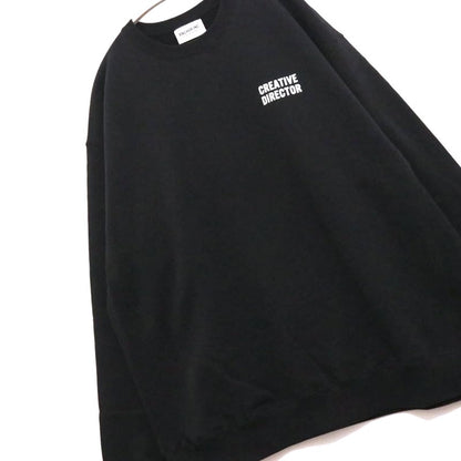ANCHOR INC. 25SS Crewneck Back Sweatshirt Black Size XL
