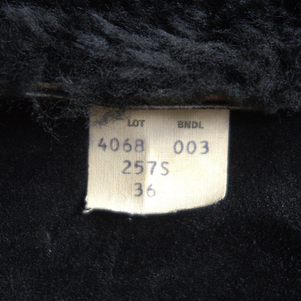 SCHOTT Black B-3 Shearling Bomber Jacket Size 36