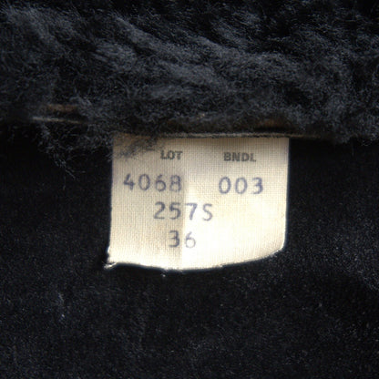 SCHOTT Black B-3 Shearling Bomber Jacket Size 36