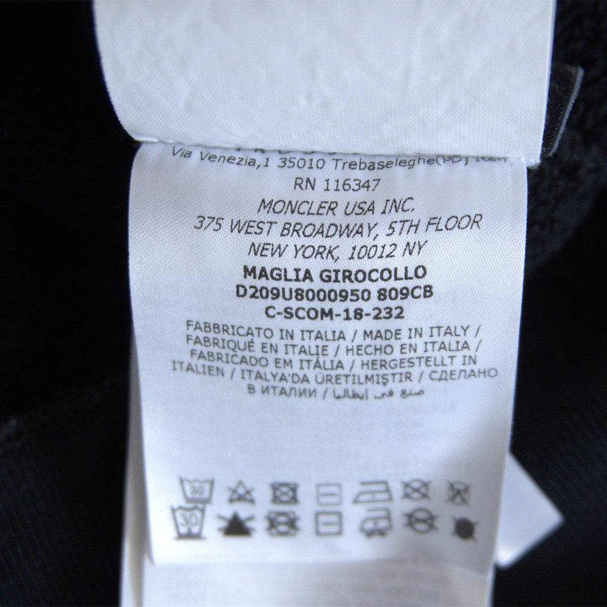 7 MONCLER FRAGMENT Maglia Girocollo Sweatshirt Size M