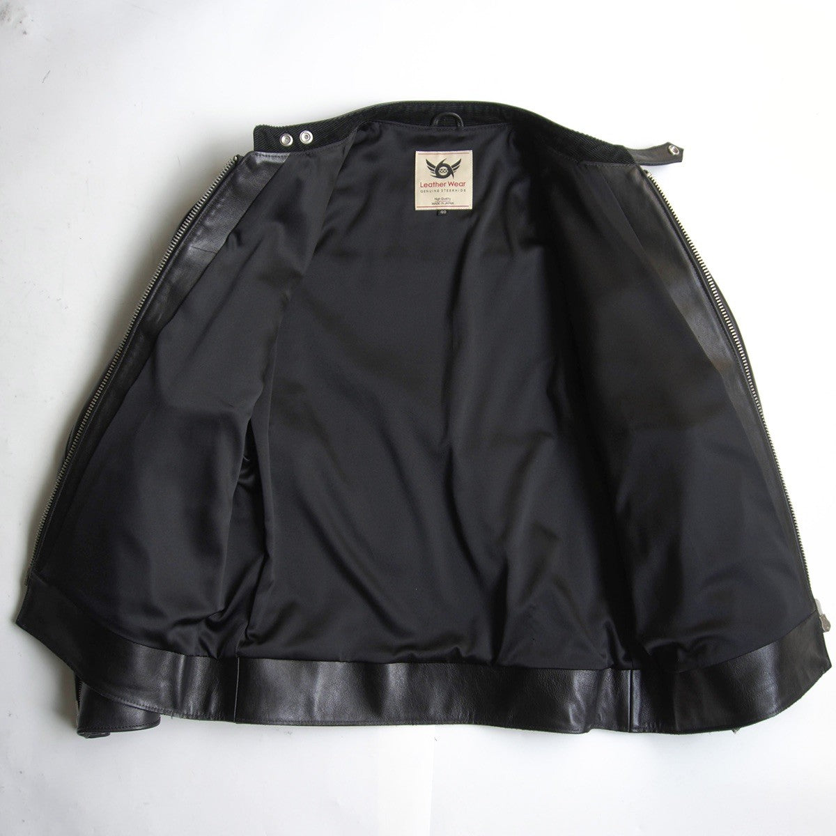 666 triple six Steerhide Mandarin Rider Jacket Size 40