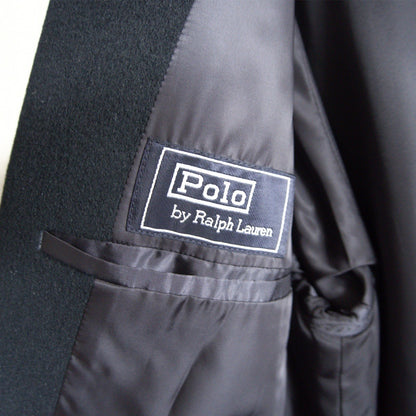 POLO RALPH LAUREN Wool Bal Collar Long Coat Dark Navy Size L