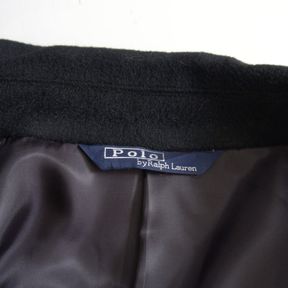 POLO RALPH LAUREN Wool Bal Collar Long Coat Dark Navy Size L