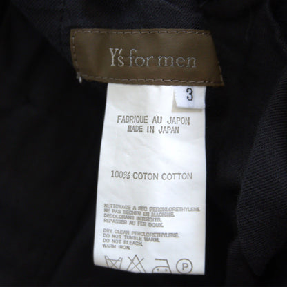 Y's for men Easy Slacks Black Size 3