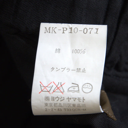 Y's for men Easy Slacks Black Size 3