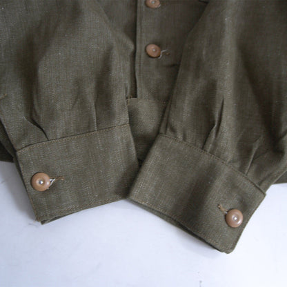 British Army 50s Green Denim Battle Dress Jacket Size 8