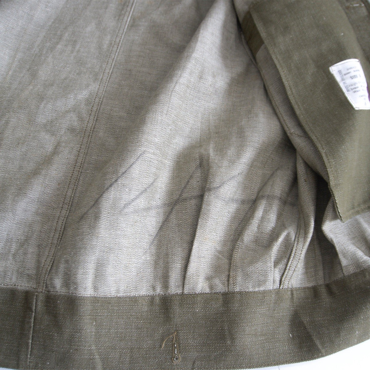 British Army 50s Green Denim Battle Dress Jacket Size 8