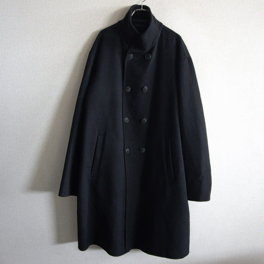 GIORGIO ARMANI Cashmere Shawl Collar Coat Black Size 60
