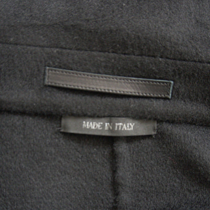 GIORGIO ARMANI Cashmere Shawl Collar Coat Black Size 60