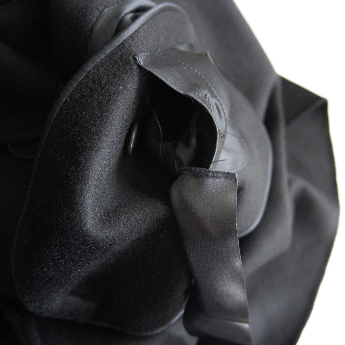 GIORGIO ARMANI Cashmere Shawl Collar Coat Black Size 60