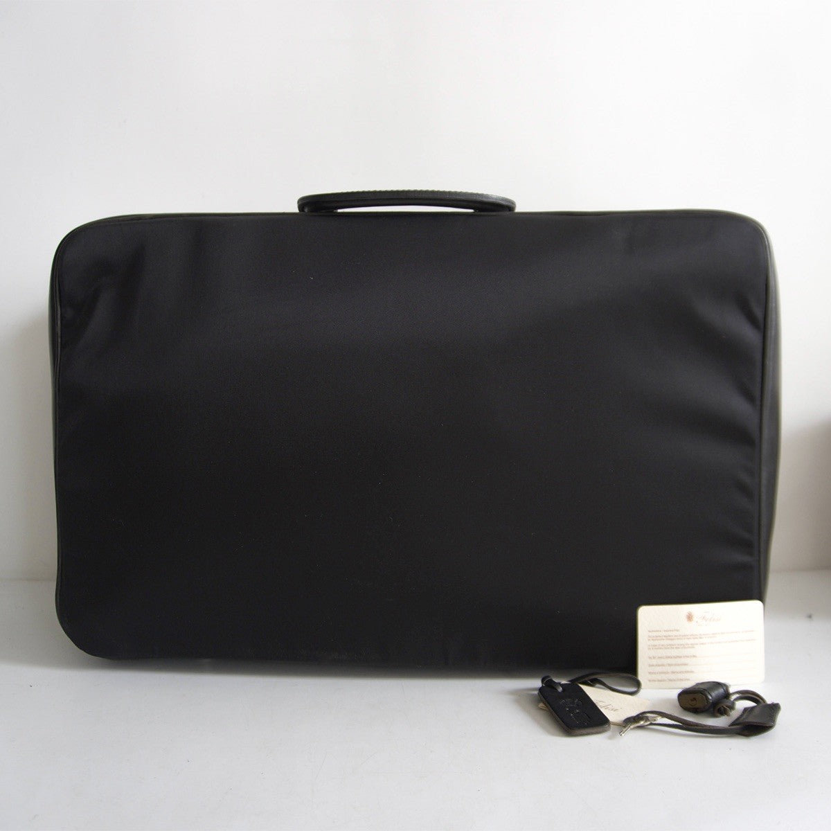 FELISI 20164/2 Nylon Leather Boston Bag Black Size ONE SIZE