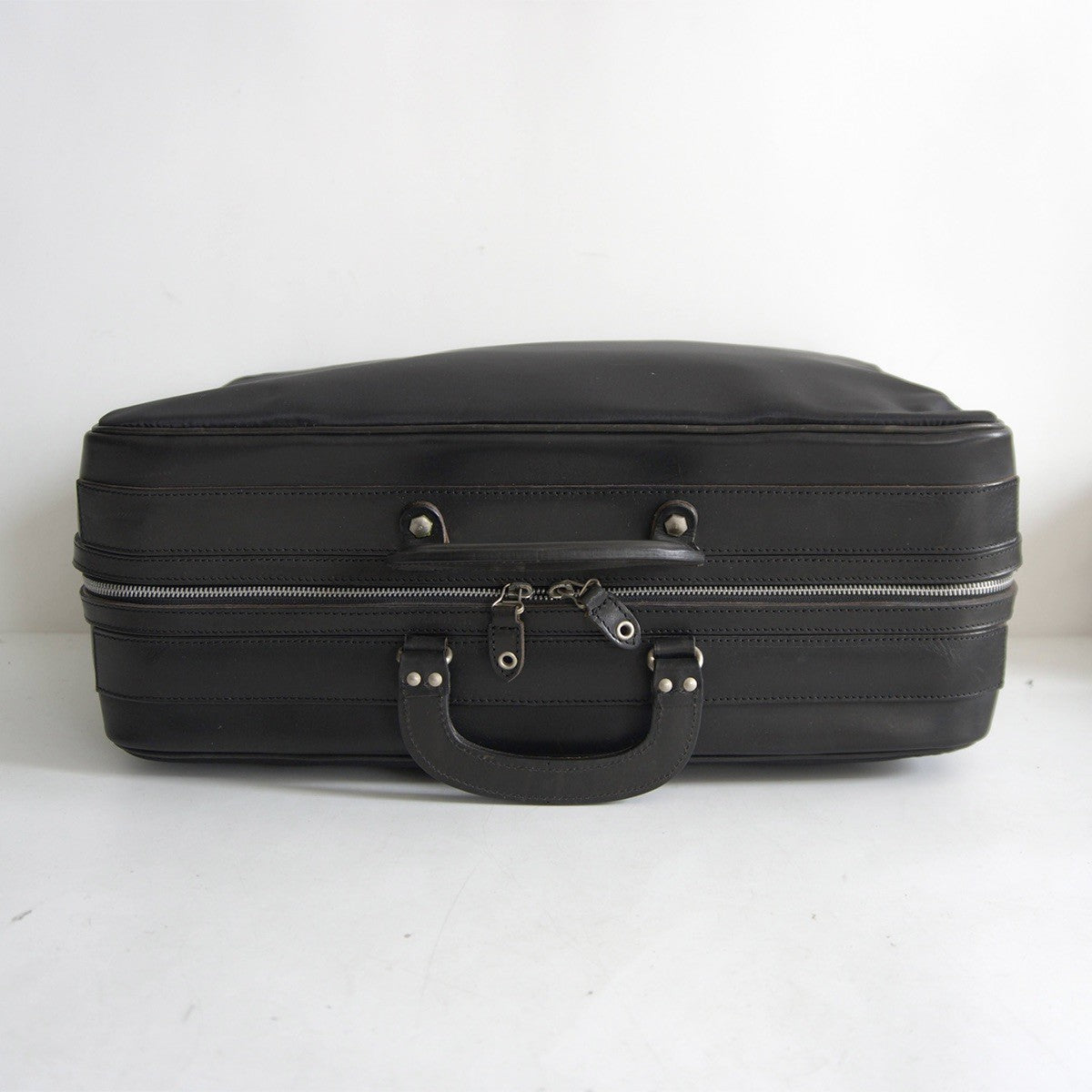 FELISI 20164/2 Nylon Leather Boston Bag Black Size ONE SIZE