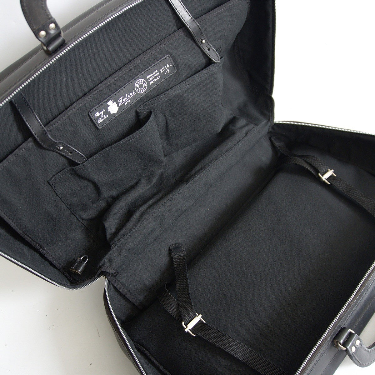FELISI 20164/2 Nylon Leather Boston Bag Black Size ONE SIZE