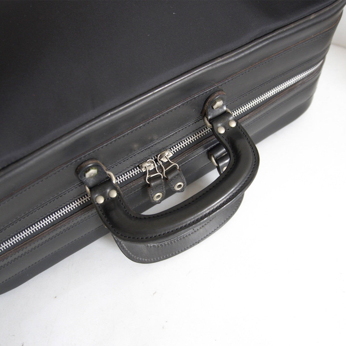 FELISI 20164/2 Nylon Leather Boston Bag Black Size ONE SIZE