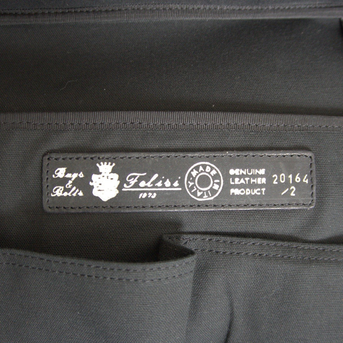 FELISI 20164/2 Nylon Leather Boston Bag Black Size ONE SIZE