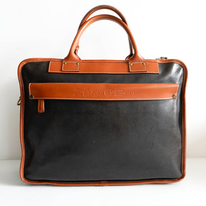 FELISI 1772/3 Leather Briefcase Black Brown Size ONE SIZE