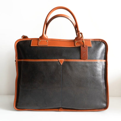 FELISI 1772/3 Leather Briefcase Black Brown Size ONE SIZE