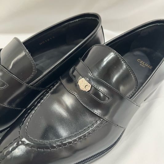 CELINE Triomphe Loafers Black Size 39