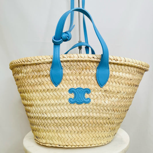 CELINE Teen Triomphe Panier Sky Basket Bag Size ONE SIZE