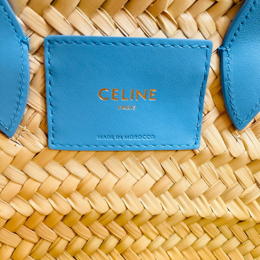CELINE Teen Triomphe Panier Sky Basket Bag Size ONE SIZE