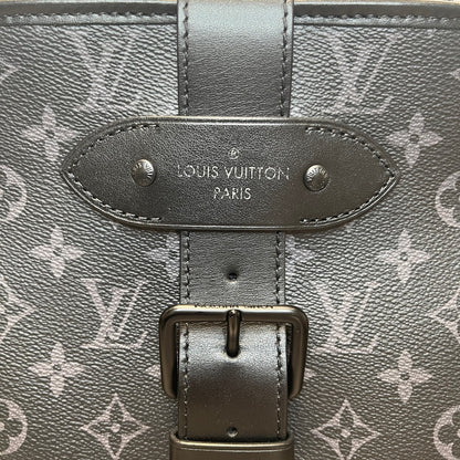 LOUIS VUITTON Saumur Monogram Eclipse Tote Bag Black
