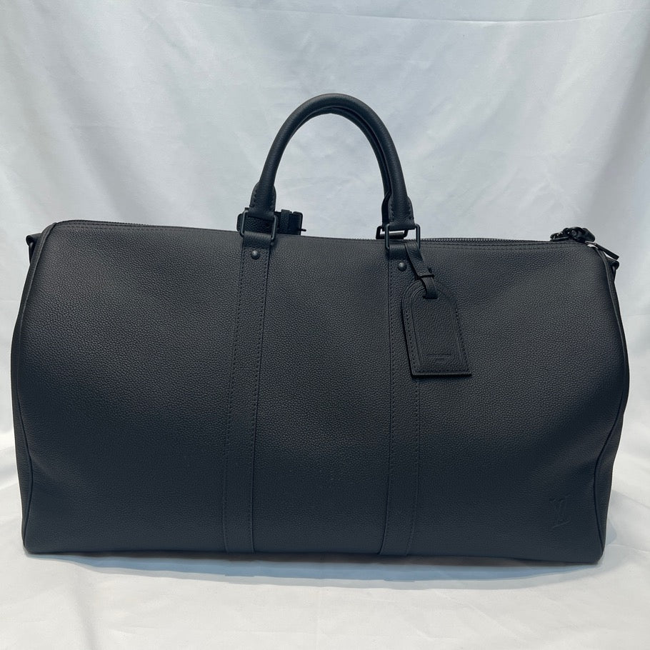 Louis Vuitton Aerogram Keepall Bag Black Size ONE SIZE