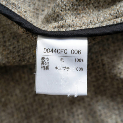 Papas Plus Bottoli Tweed Wool Balmacaan Coat Size M