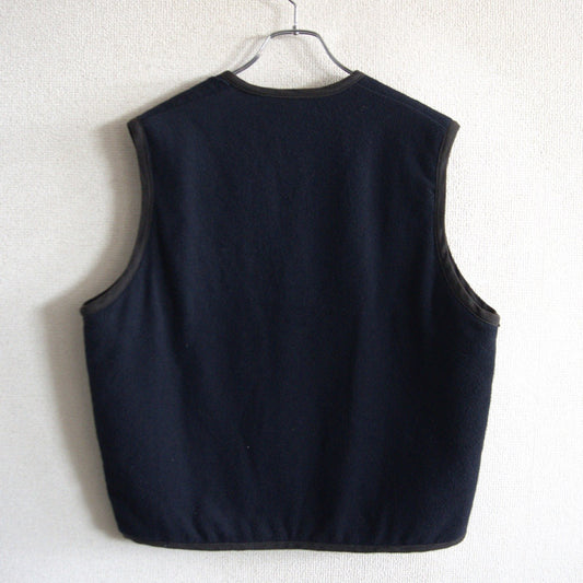 OLD STUSSY 90s Wool Zip Vest Navy Size S