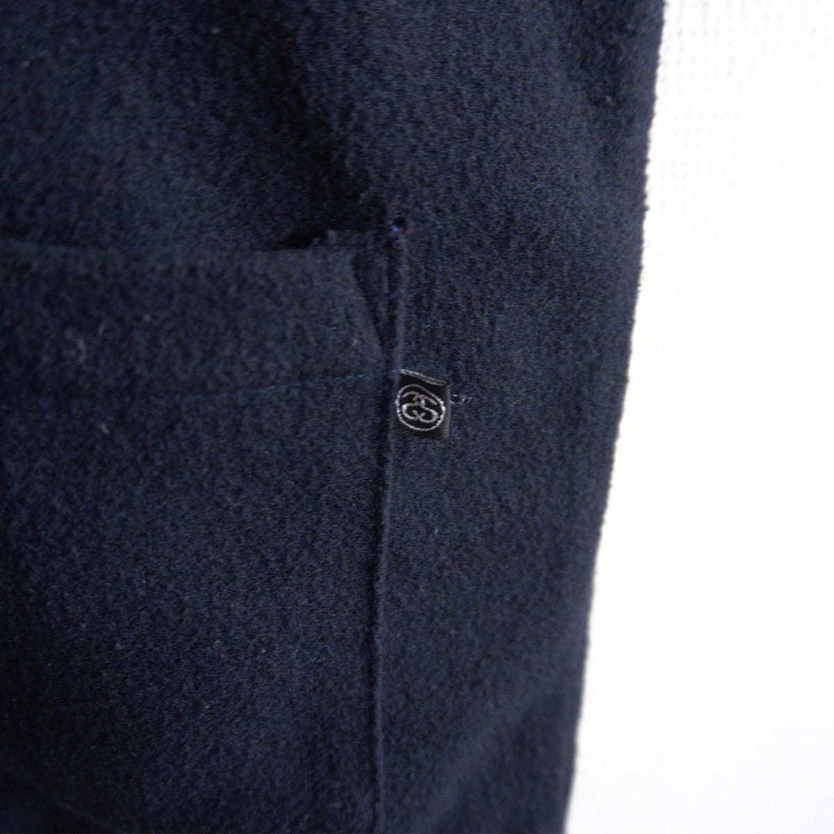 OLD STUSSY 90s Wool Zip Vest Navy Size S