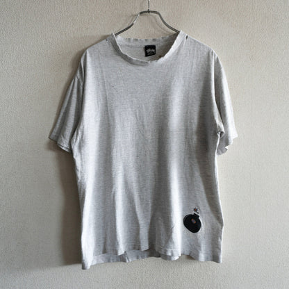 USA OLD STUSSY 80s Double-Sided Print T-Shirt Size L