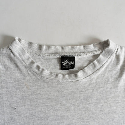 USA OLD STUSSY 80s Double-Sided Print T-Shirt Size L