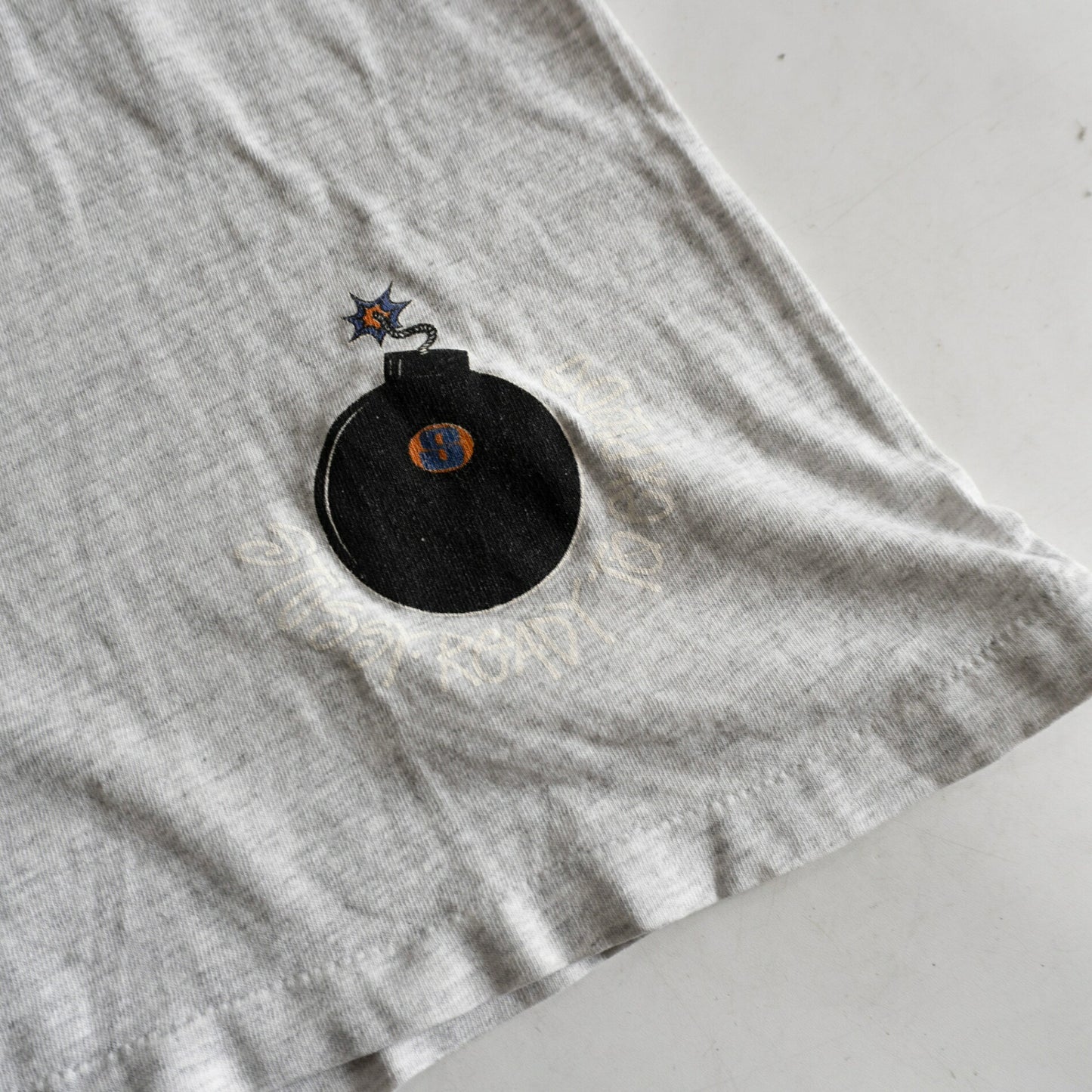 USA OLD STUSSY 80s Double-Sided Print T-Shirt Size L
