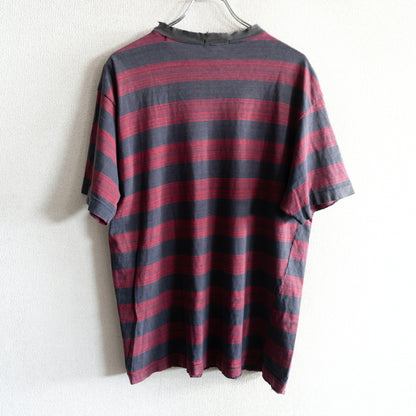 USA OLD STUSSY 80s Striped T-Shirt Size L
