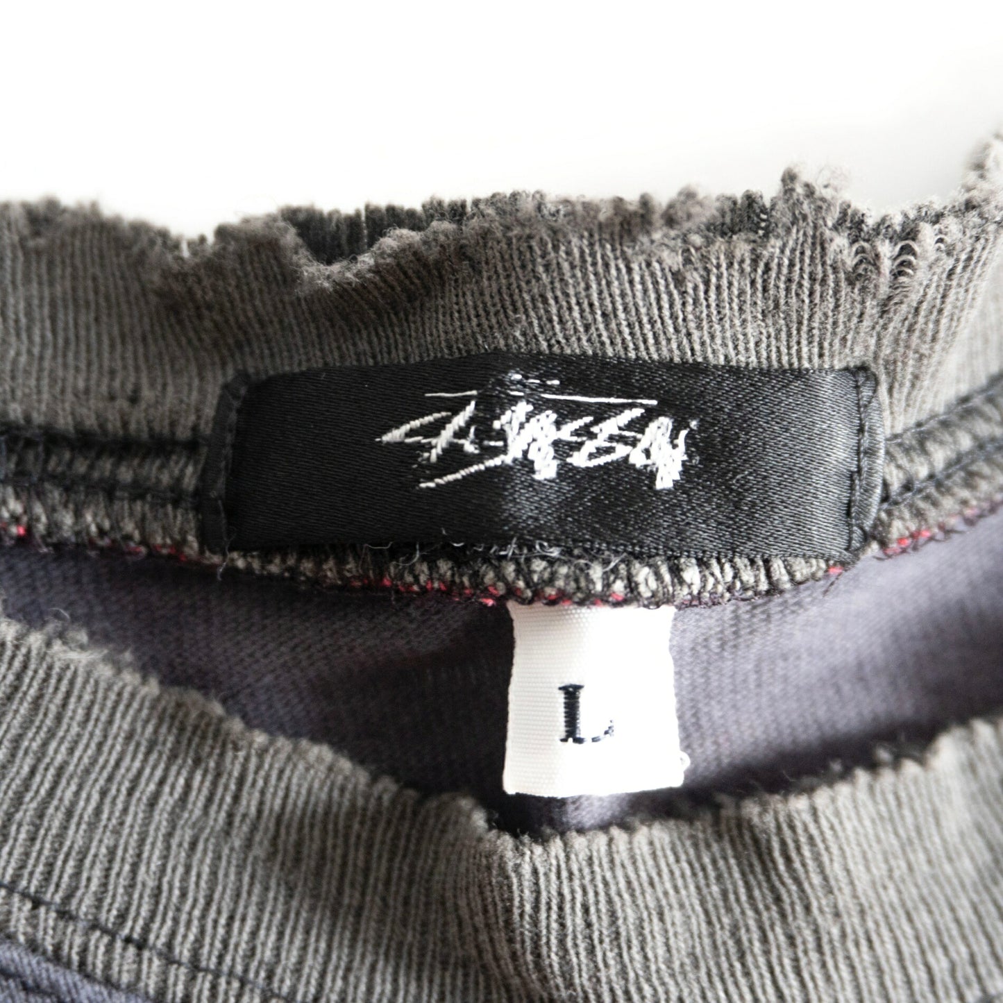 USA OLD STUSSY 80s Striped T-Shirt Size L