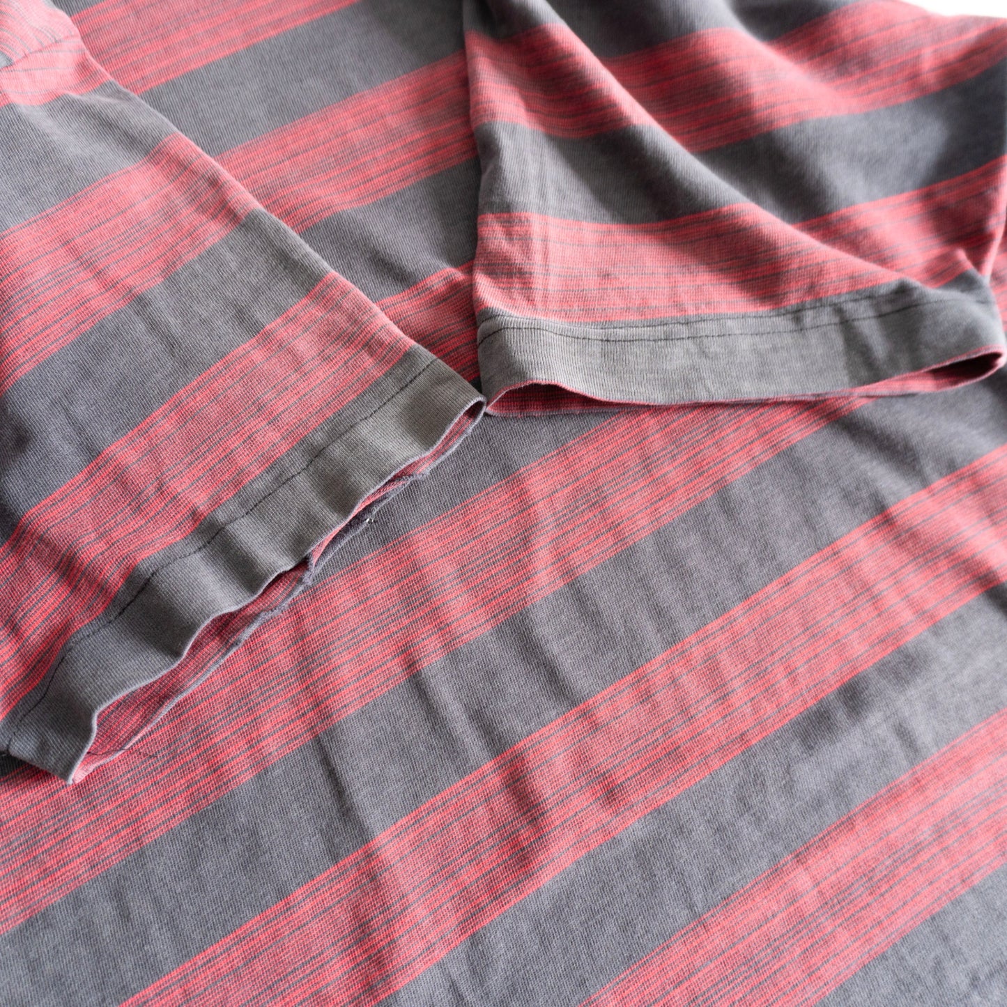 USA OLD STUSSY 80s Striped T-Shirt Size L