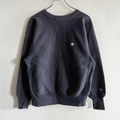 CHAMPION 90s Black Reverse Weave Sweatshirt USA Made Size M