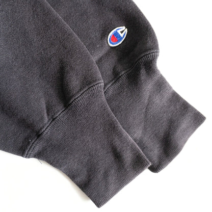 CHAMPION 90s Black Reverse Weave Sweatshirt USA Made Size M