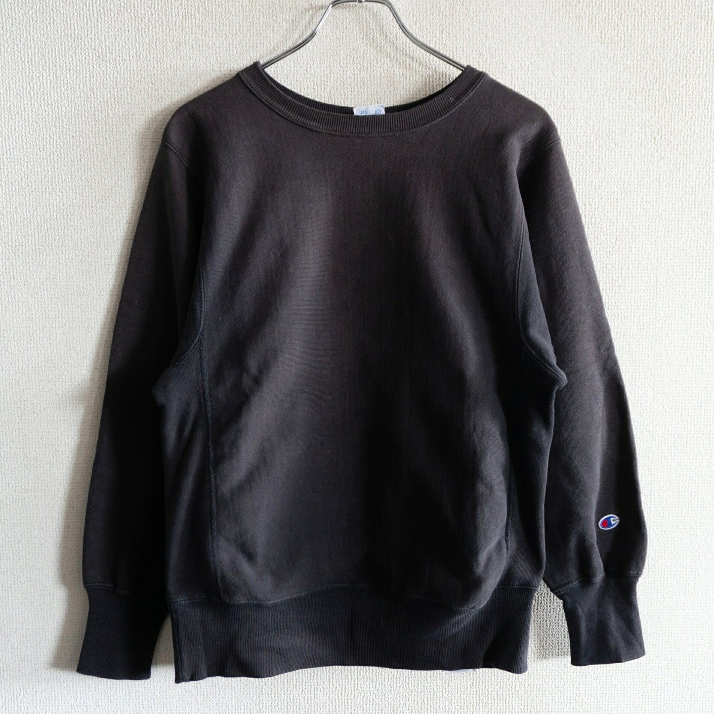 CHAMPION 90s Black Reverse Weave Sweatshirt USA Made Size S