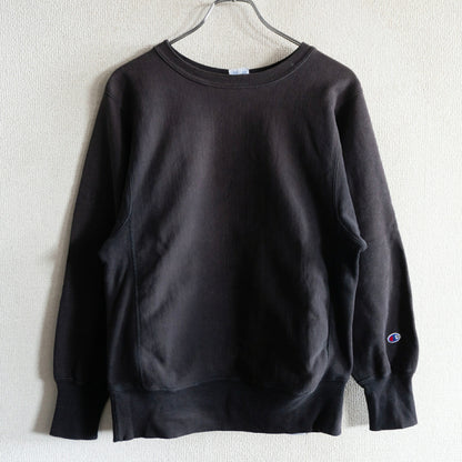 CHAMPION 90s Black Reverse Weave Sweatshirt USA Made Size S