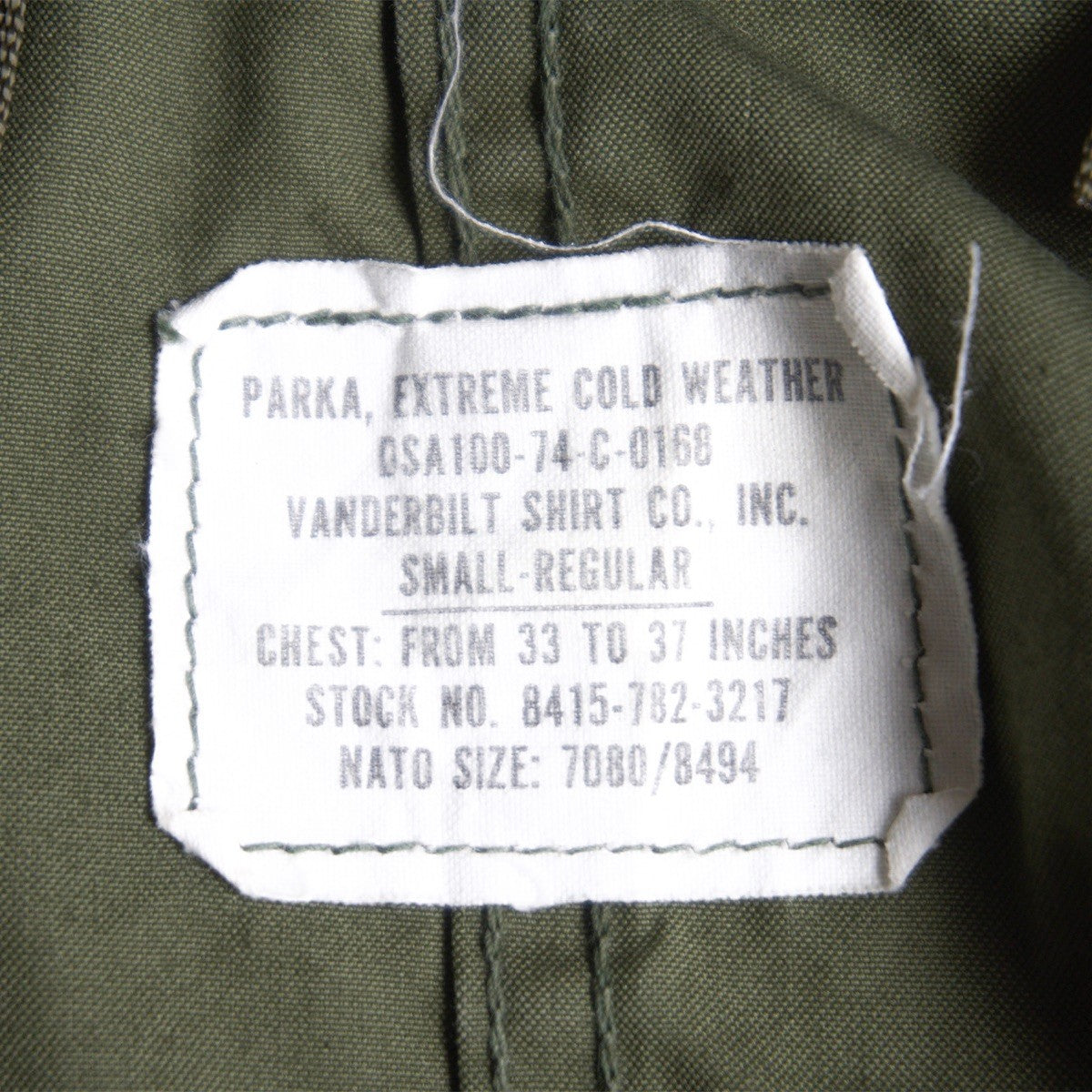 US ARMY 70s M-65 Fishtail Parka with Liner Size S