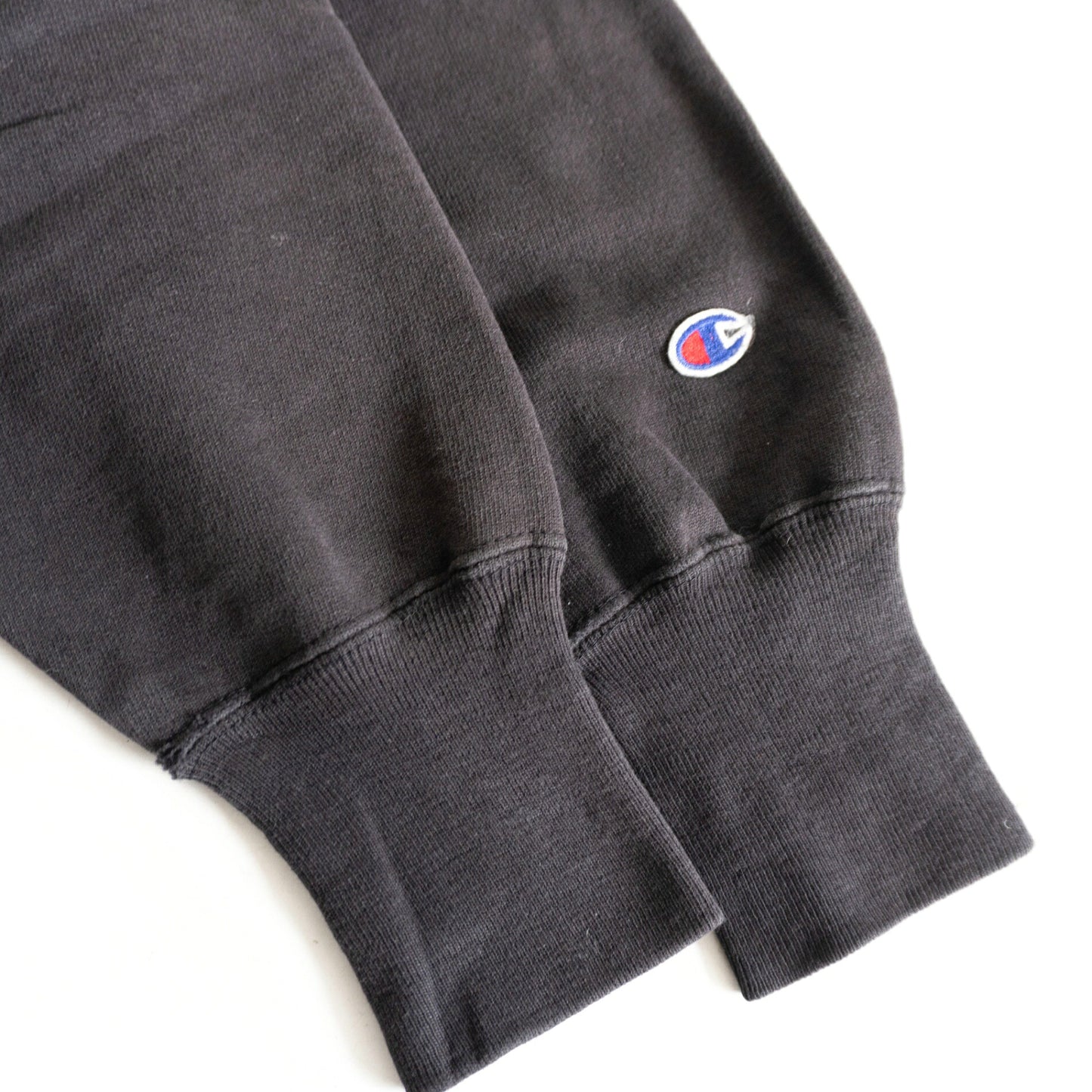 CHAMPION 90s Black Reverse Weave Sweatshirt USA Made Size S