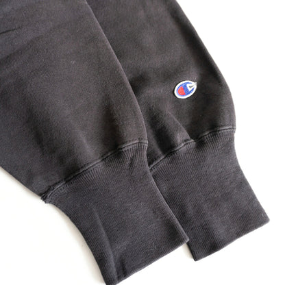 CHAMPION 90s Black Reverse Weave Sweatshirt USA Made Size S